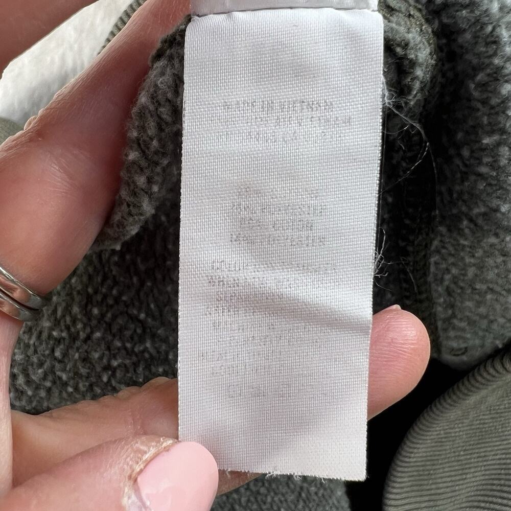 Aerie S Small Corset Fleece Jogger Pants Zipper Front Nomad Oliver Green Relaxed - Picture 9 of 14